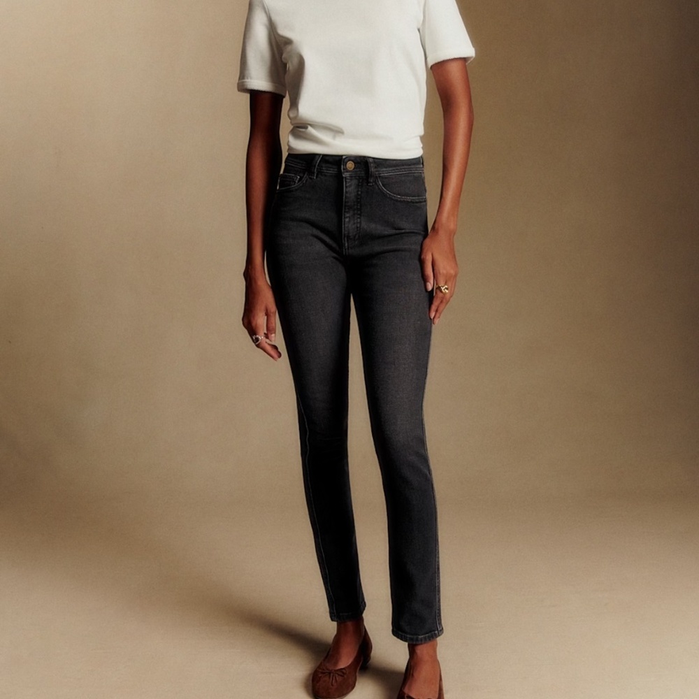 Sézane Slim Parfait Grey - Tall - Size 4 (36 in FR) 27” waist, 31.5” inseam